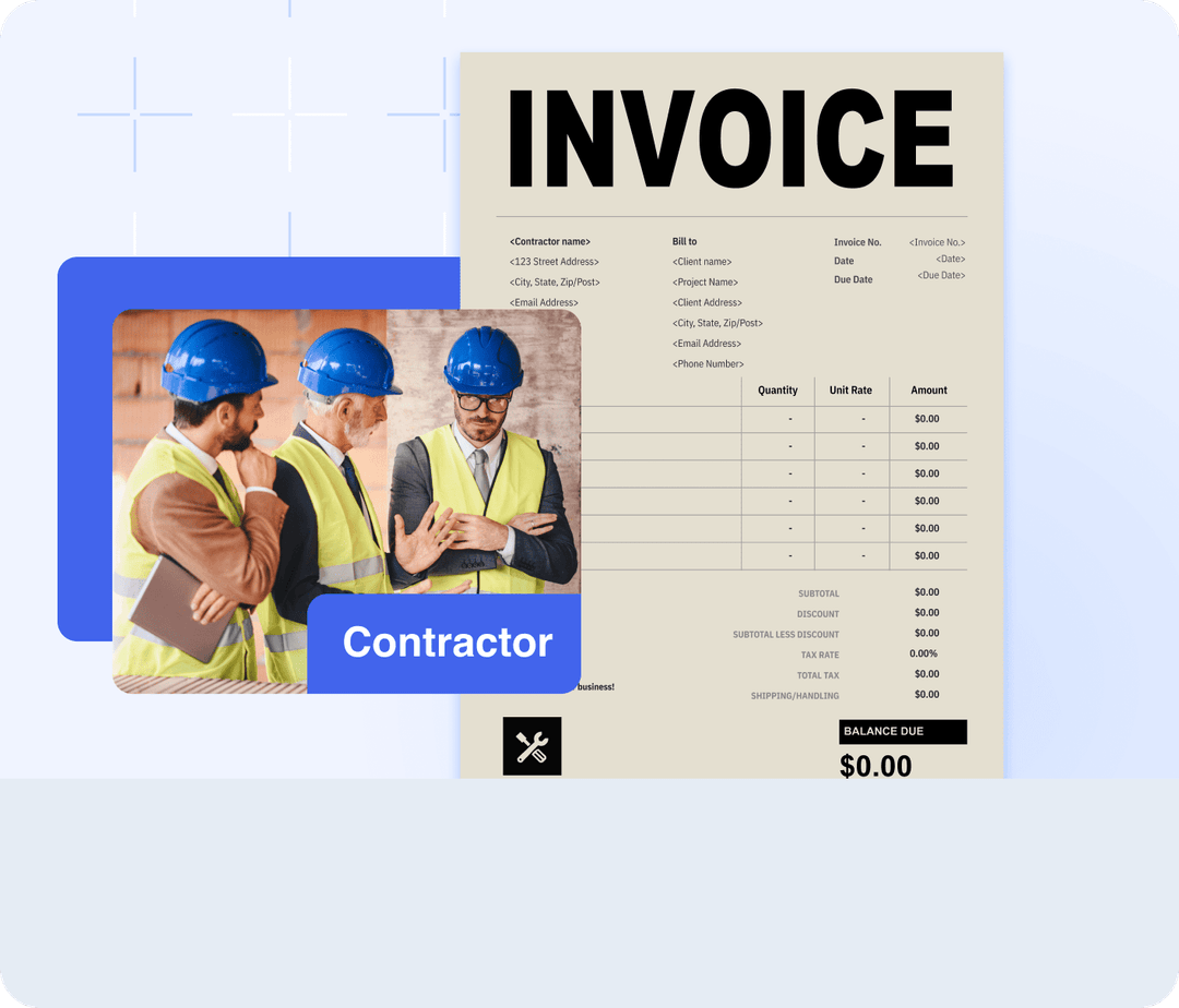 Contractor Invoice Templates