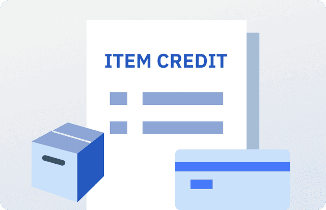 Item credit calculation