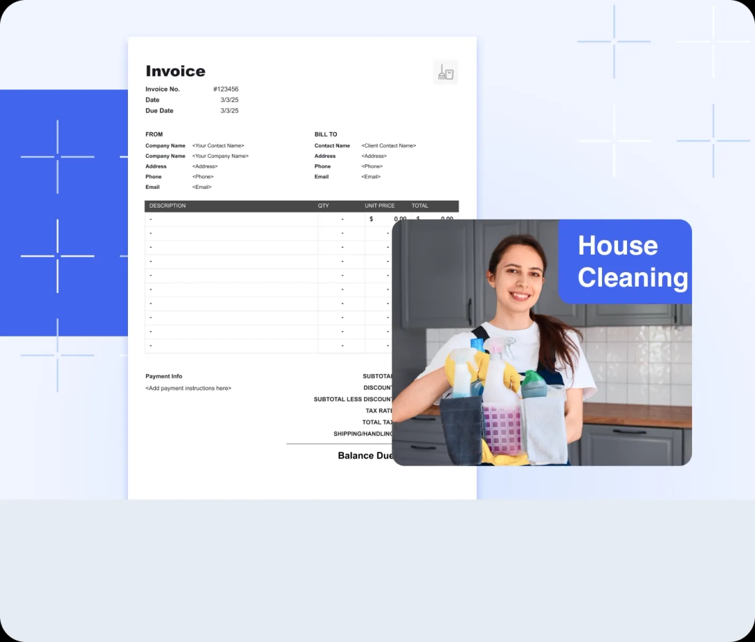 House Cleaning Invoice Template