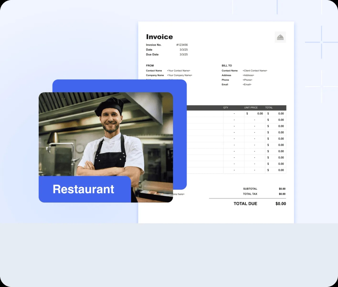 Restaurant Invoice Templates