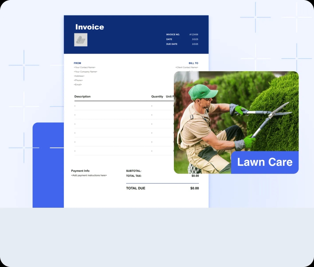 Lawn Care Invoice Templates