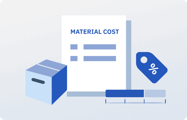 Estimated material calculation