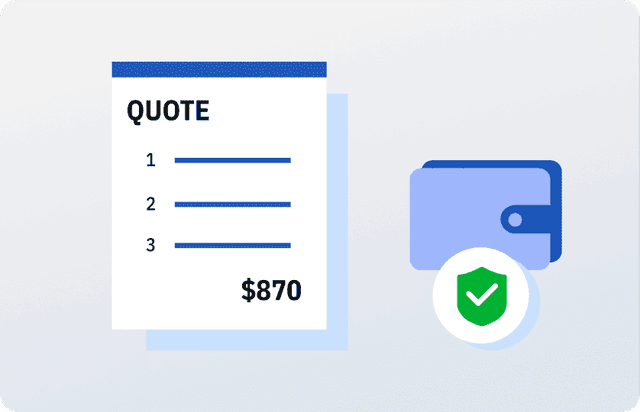 Quoted subtotal calculation