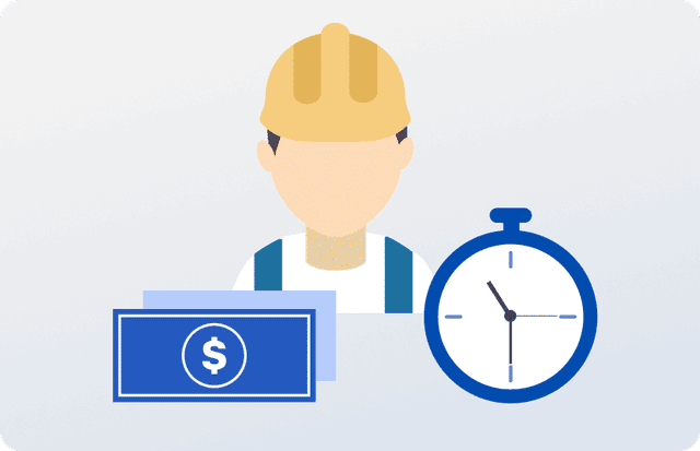 Work order labor calculation