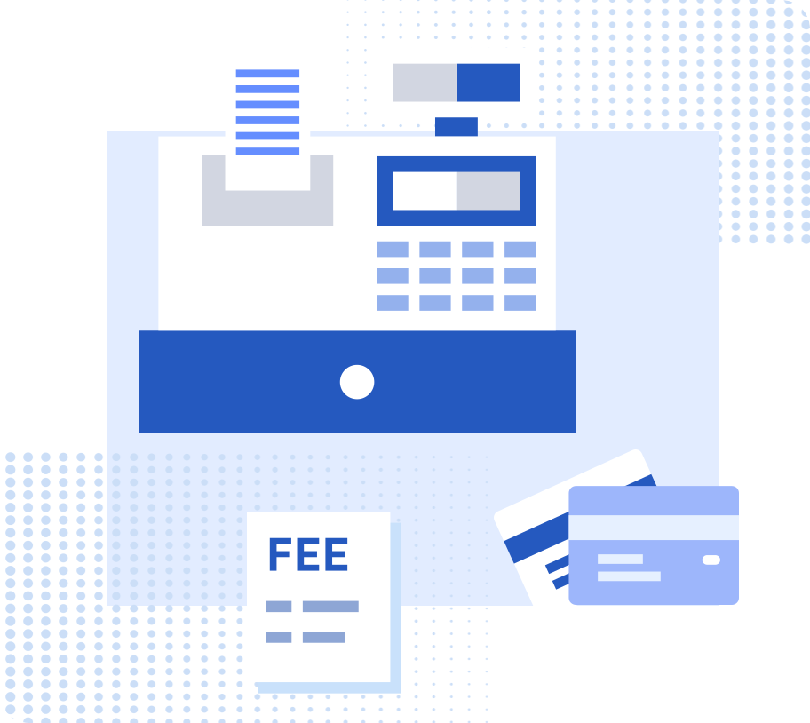 Payment processing fee calculation illustration
