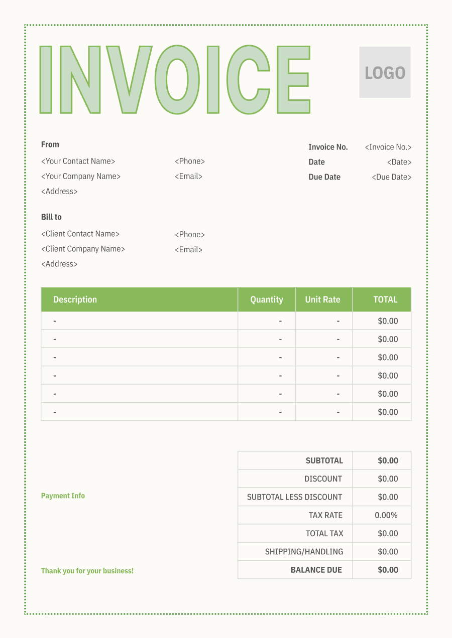 Modern Invoice Template