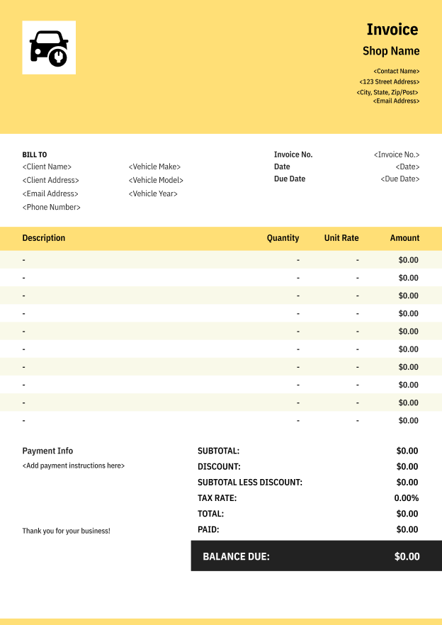 Classic Invoice Template