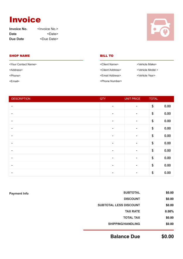 Simple Invoice Template