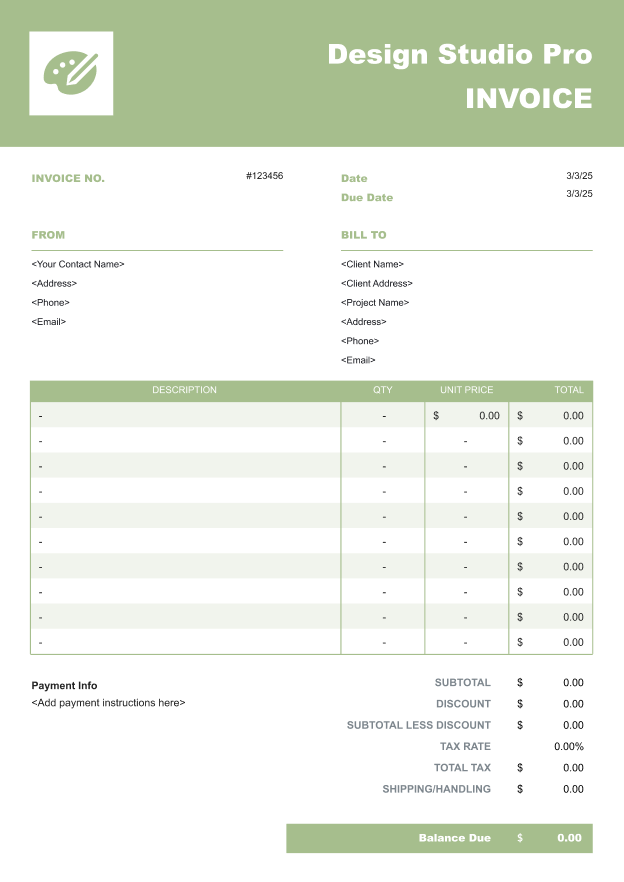 Minimal Invoice Template