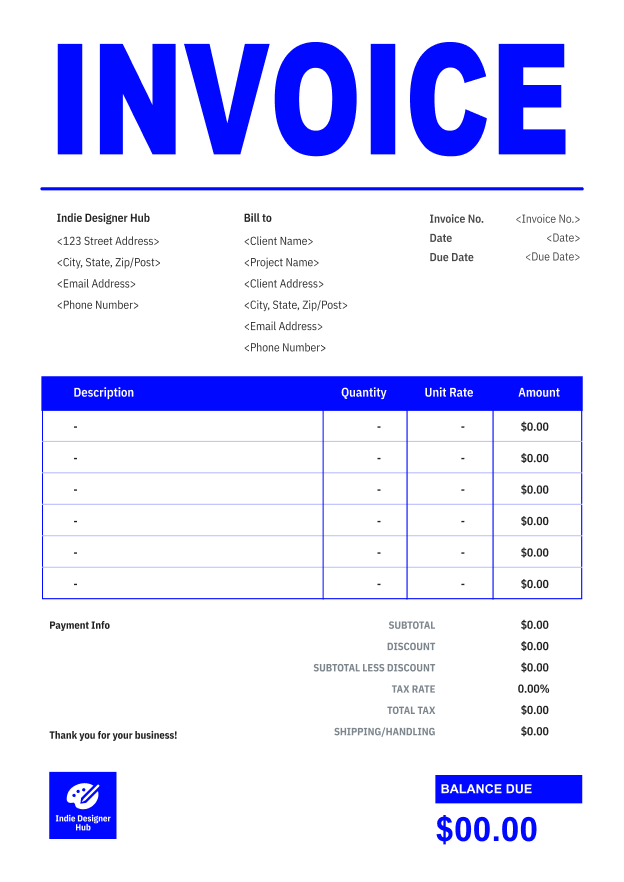 Basic Invoice Template